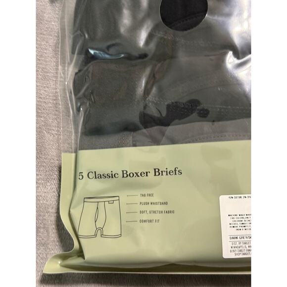 NWT Goodfellow Co. 15 Pairs of Black Boxer Briefs Size Small 28/30 Soft Stretch - Picture 5 of 6